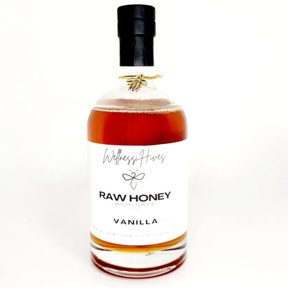 24oz Whiskey bottle raw vanilla honey