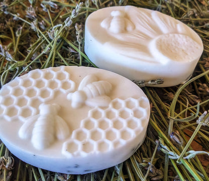Wellness Hives two artisan mold soap bars