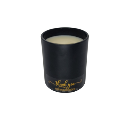 Black jar hand made organic 10oz candles